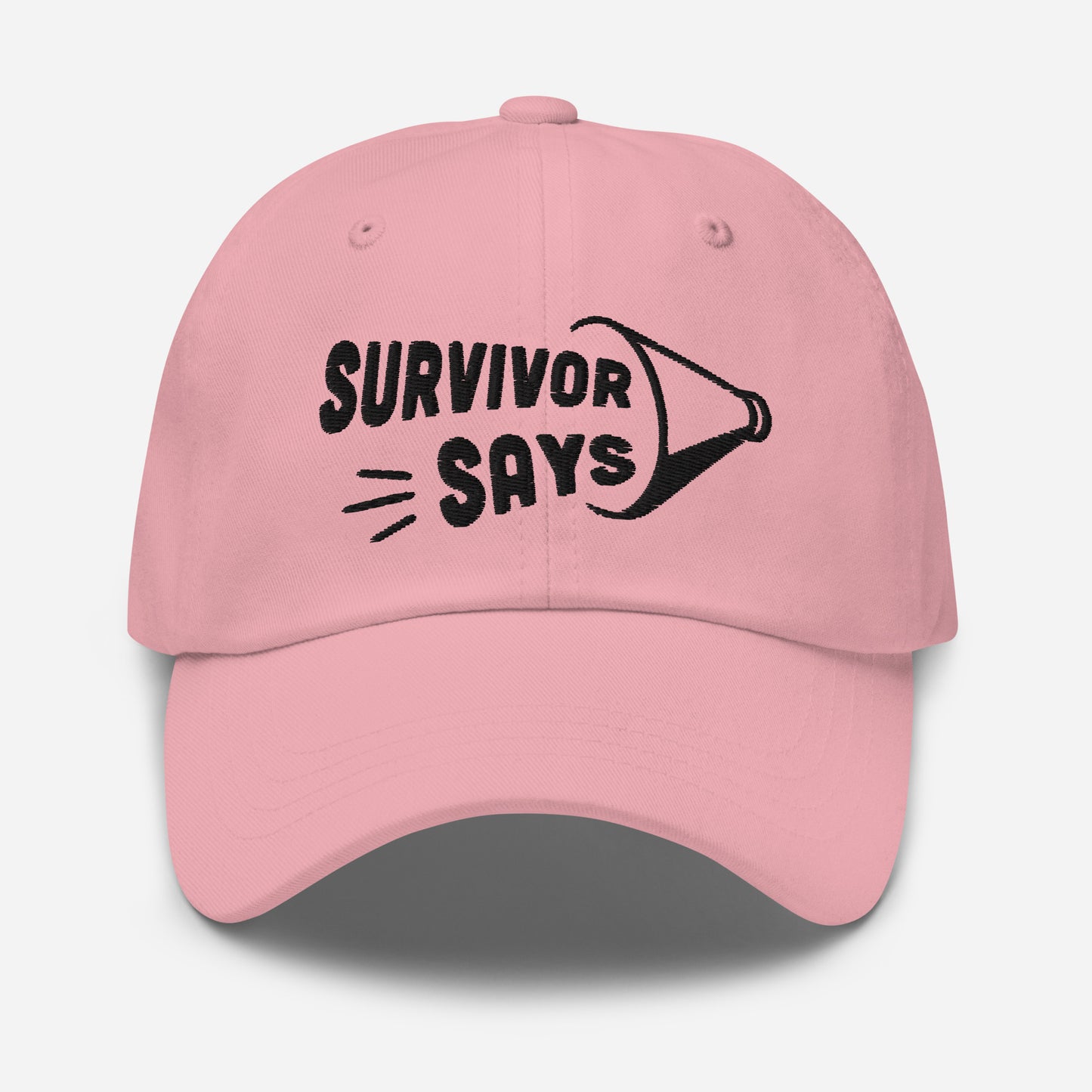 Survivor Says Black Logo