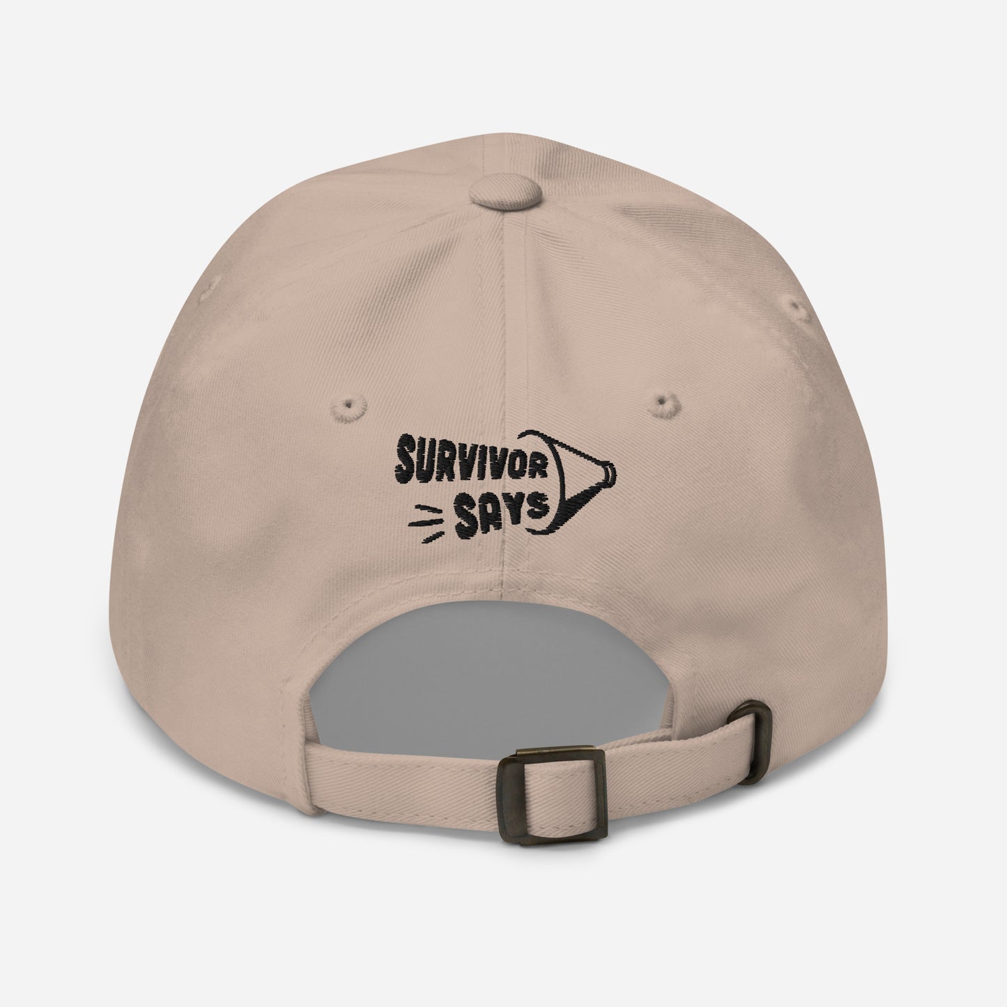 Survivor Says Black Logo