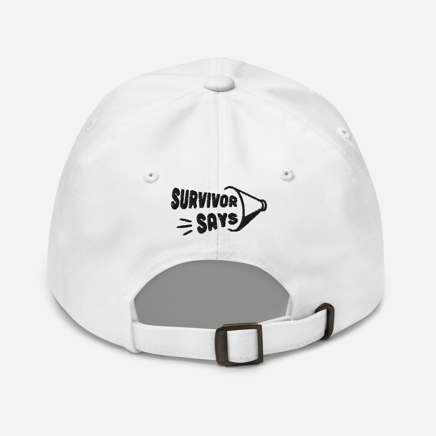 Survivor Says Black Logo