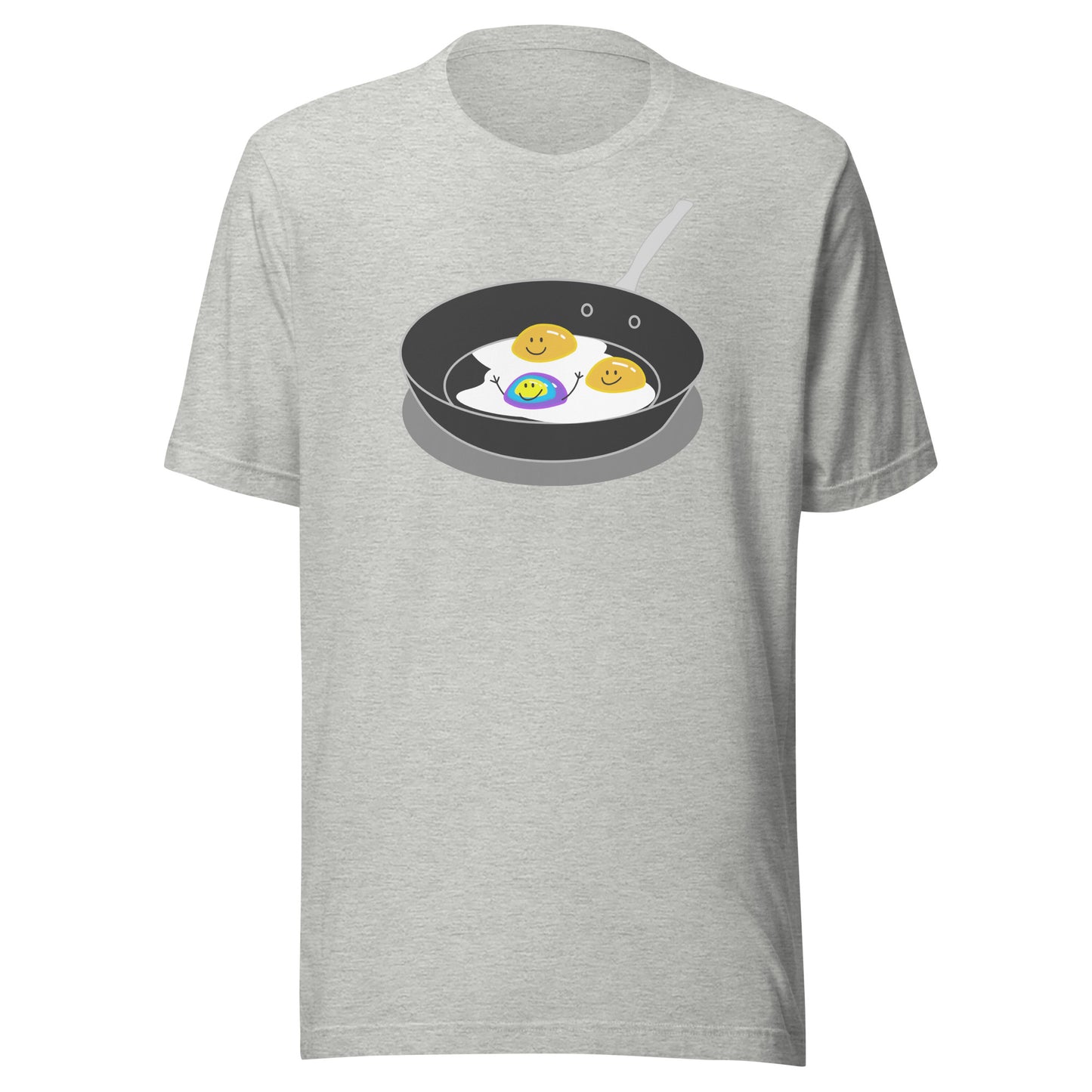 Blue Purple and Yellow Happy Egg