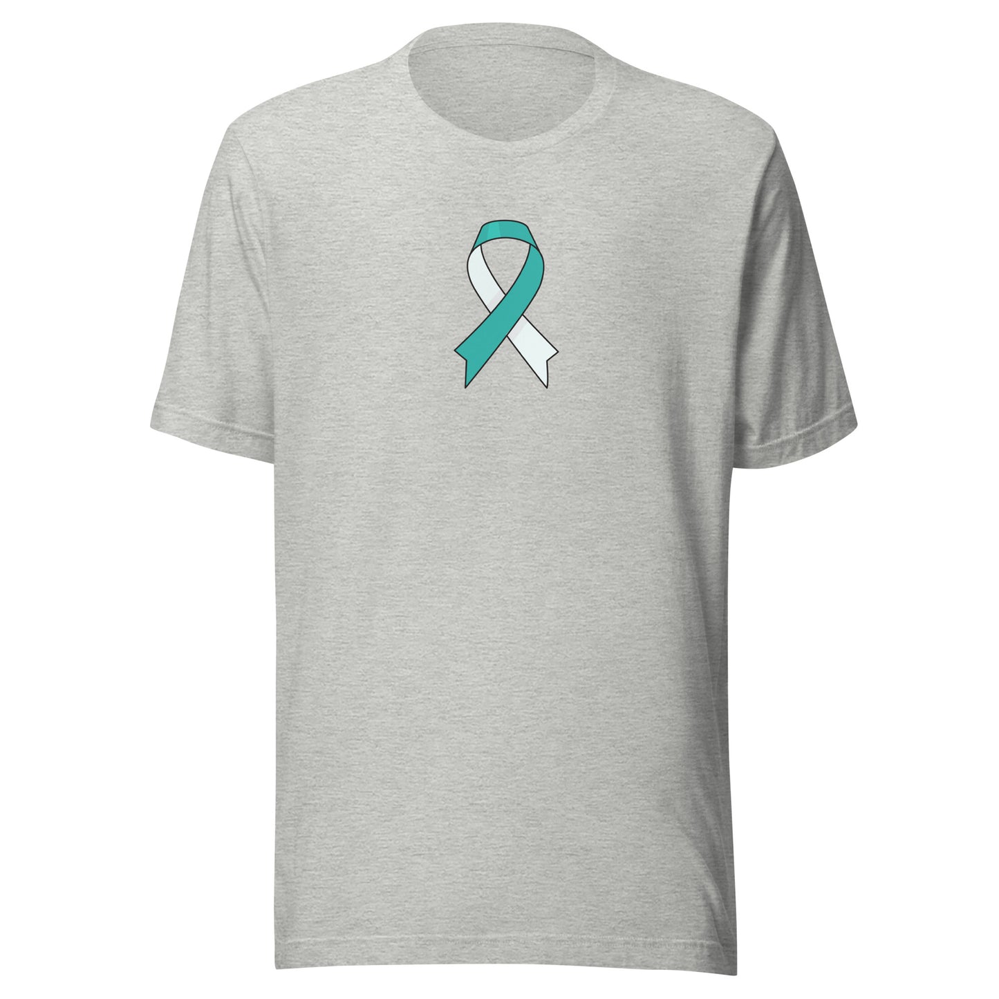 Teal and White Ribbon