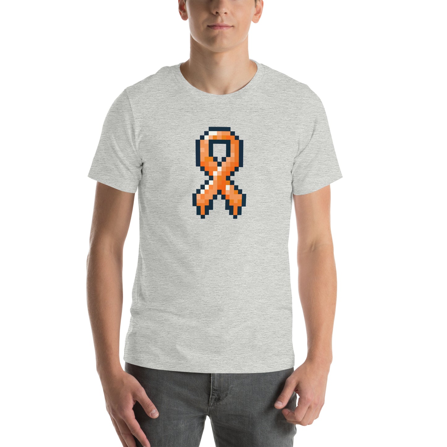Orange Pixel Ribbon