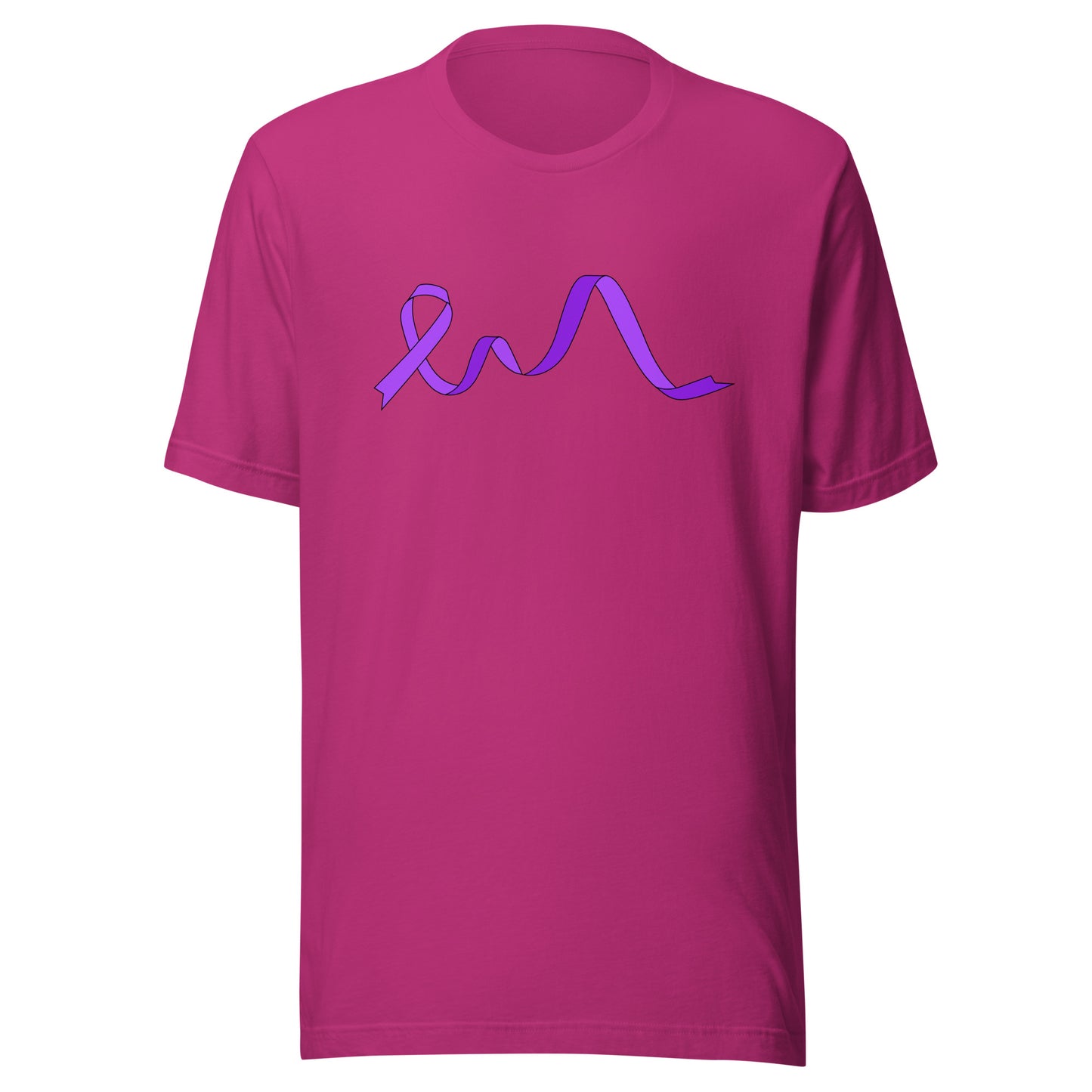 Violet Flowing Ribbon