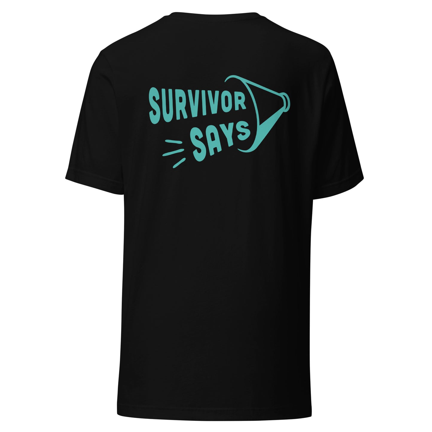 Teal and White Ribbon