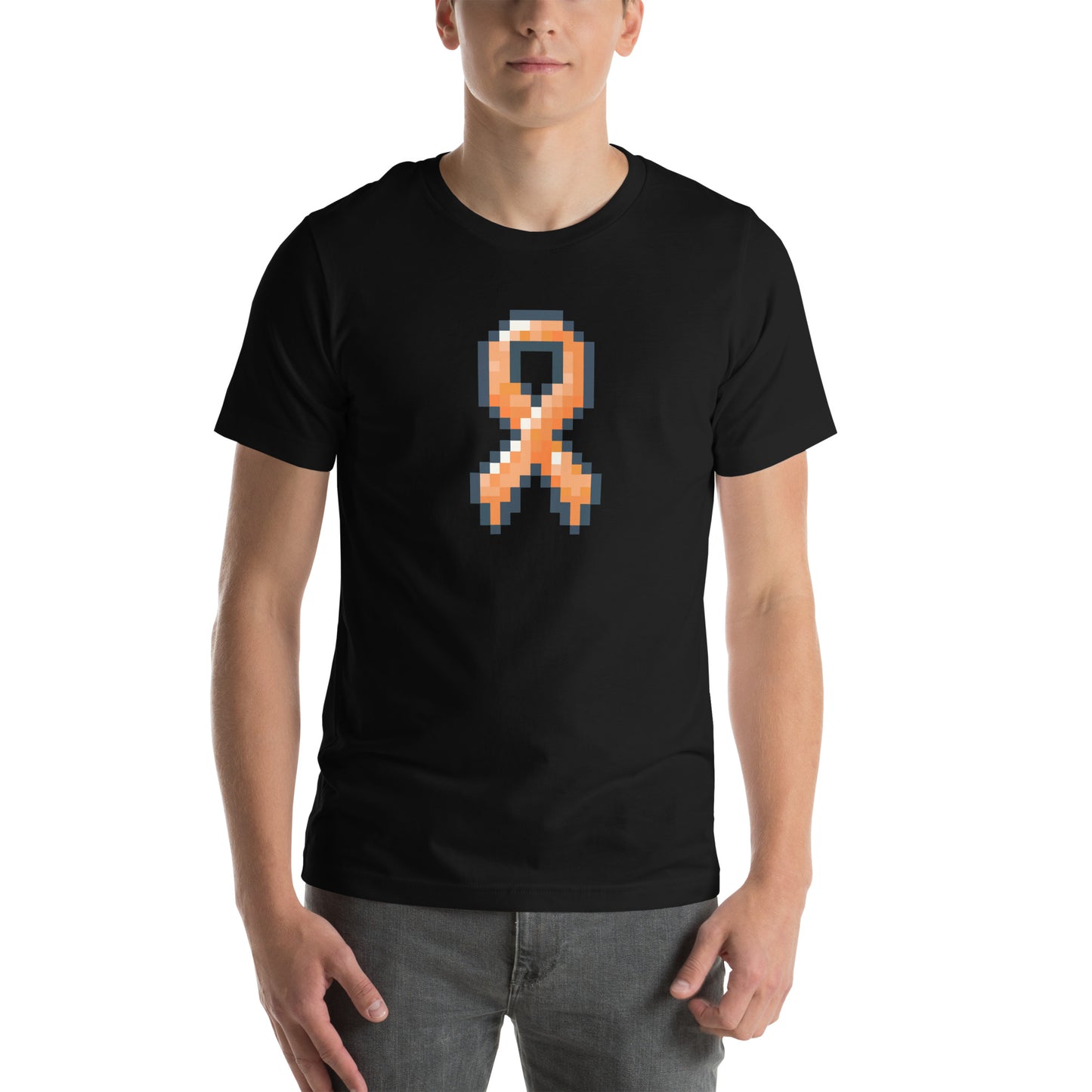 Orange Pixel Ribbon