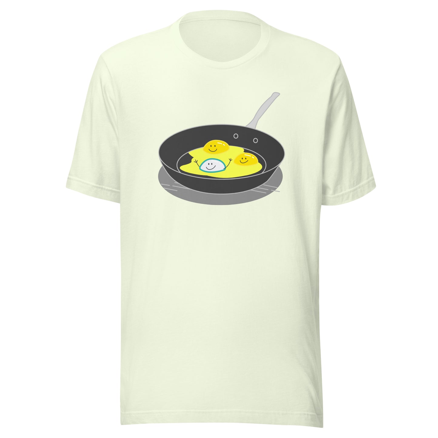 Teal and White Happy Egg Yolk