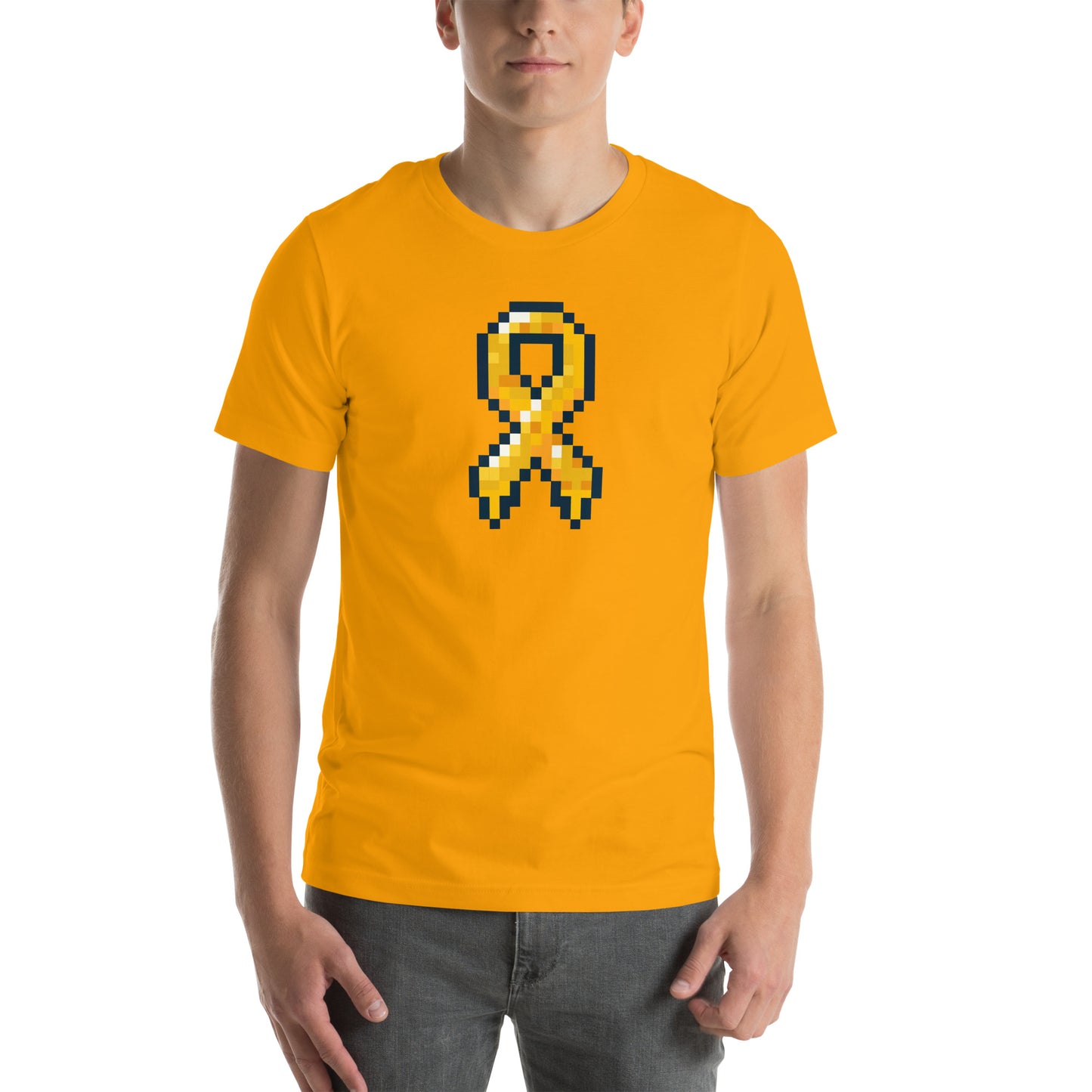 Amber Pixel Ribbon