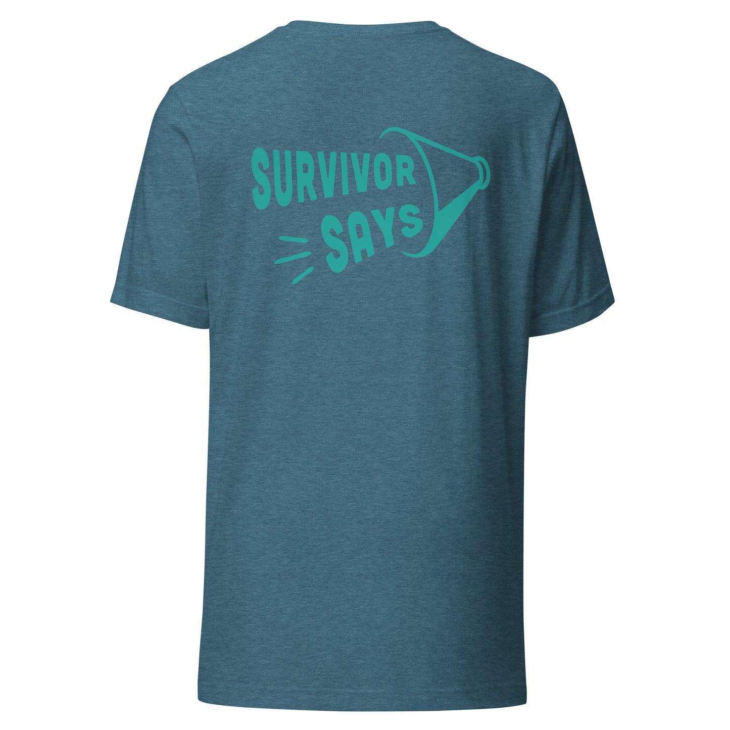 Teal and White Ribbon