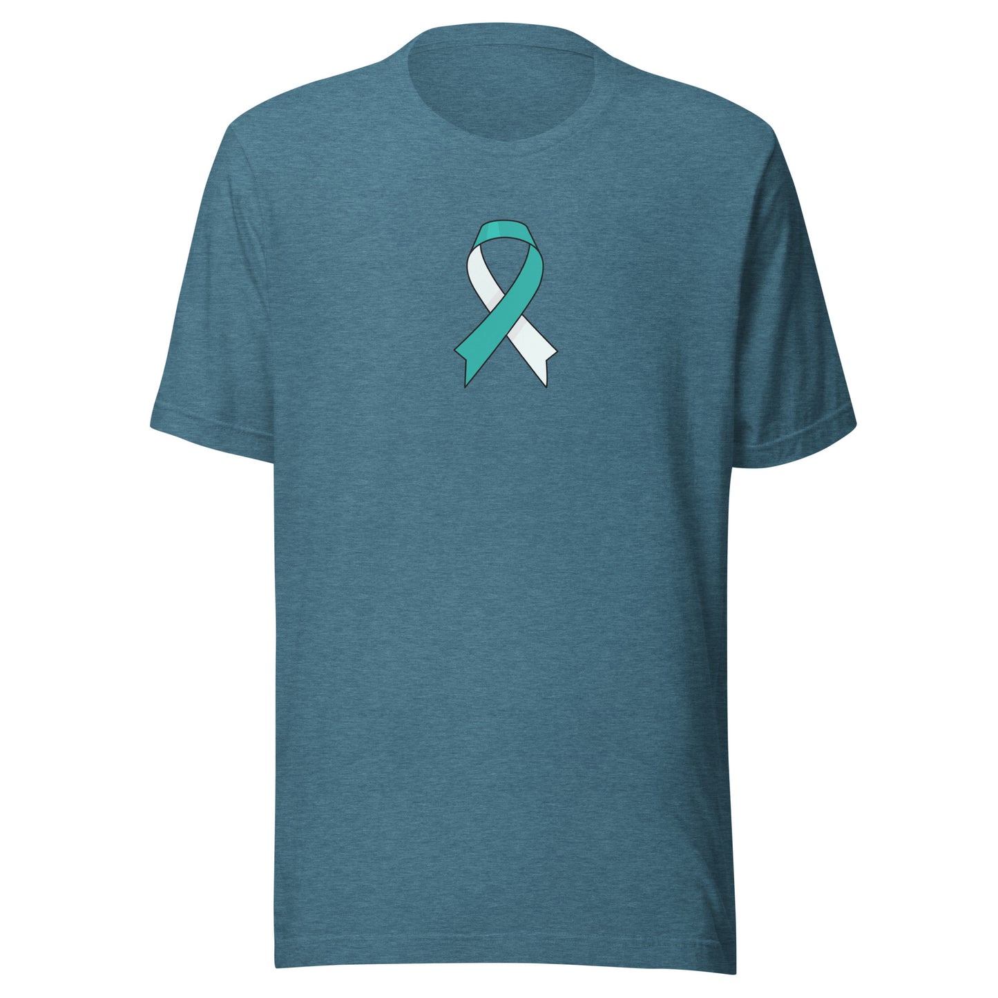 Teal and White Ribbon