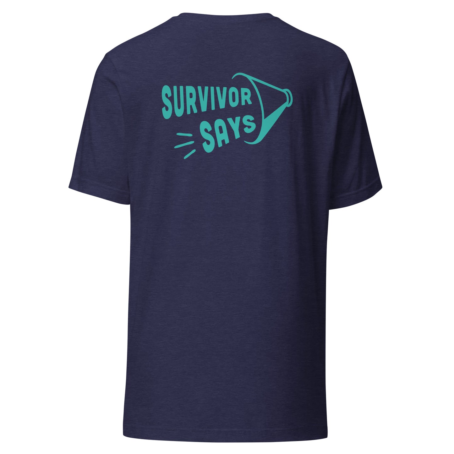 Teal and White Pixel Ribbon