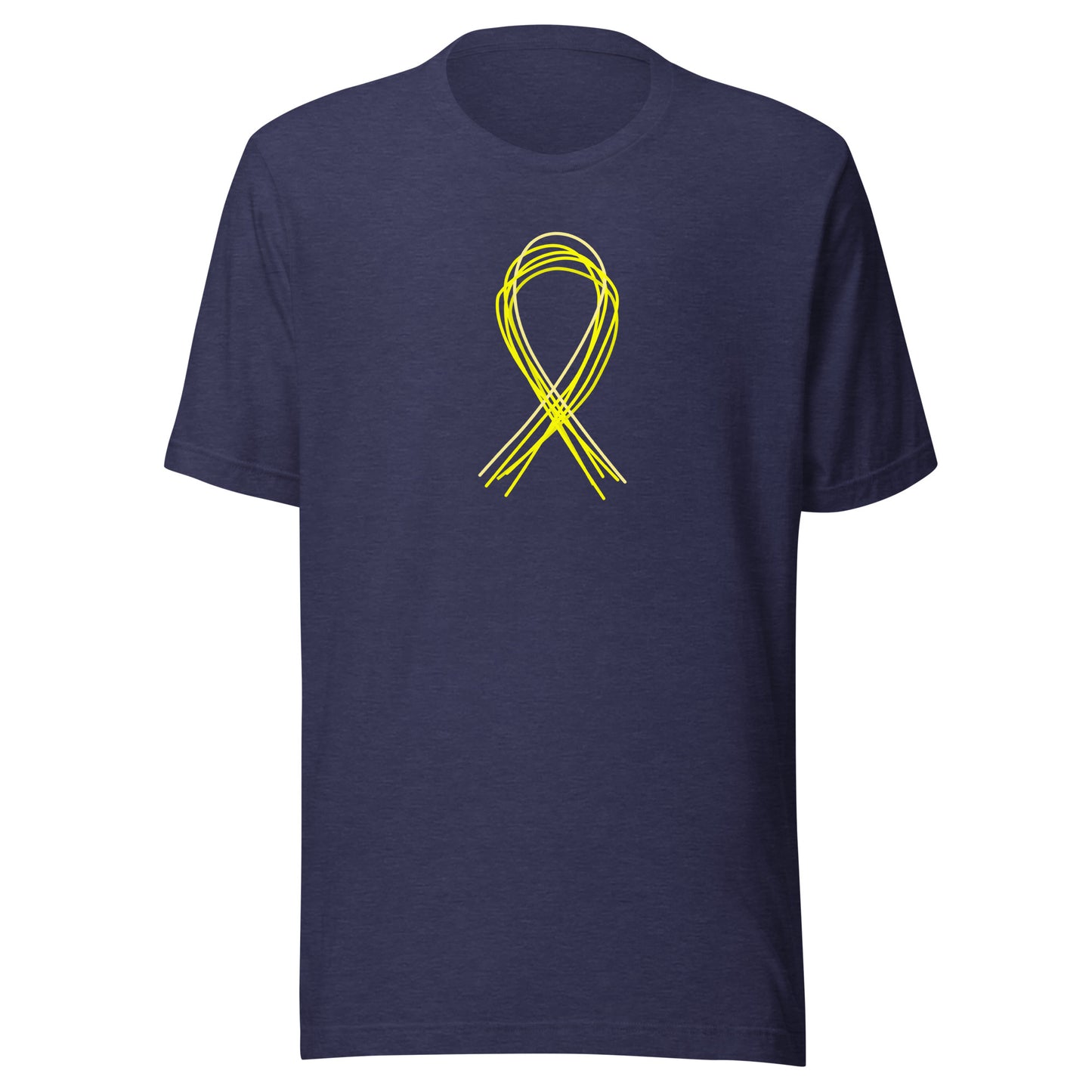 Yellow 5 Lines Ribbon