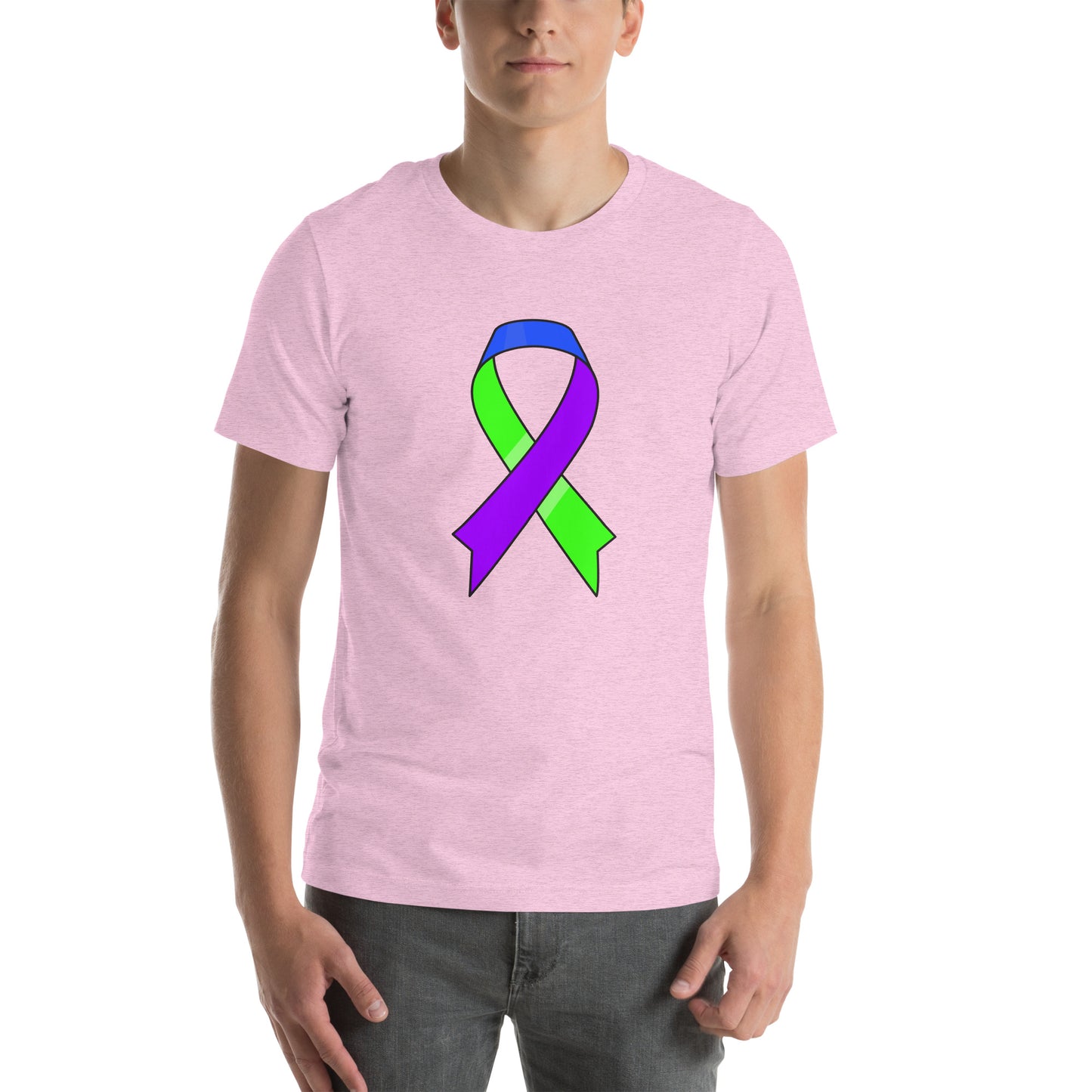 Big Blue Green and Purple Ribbon