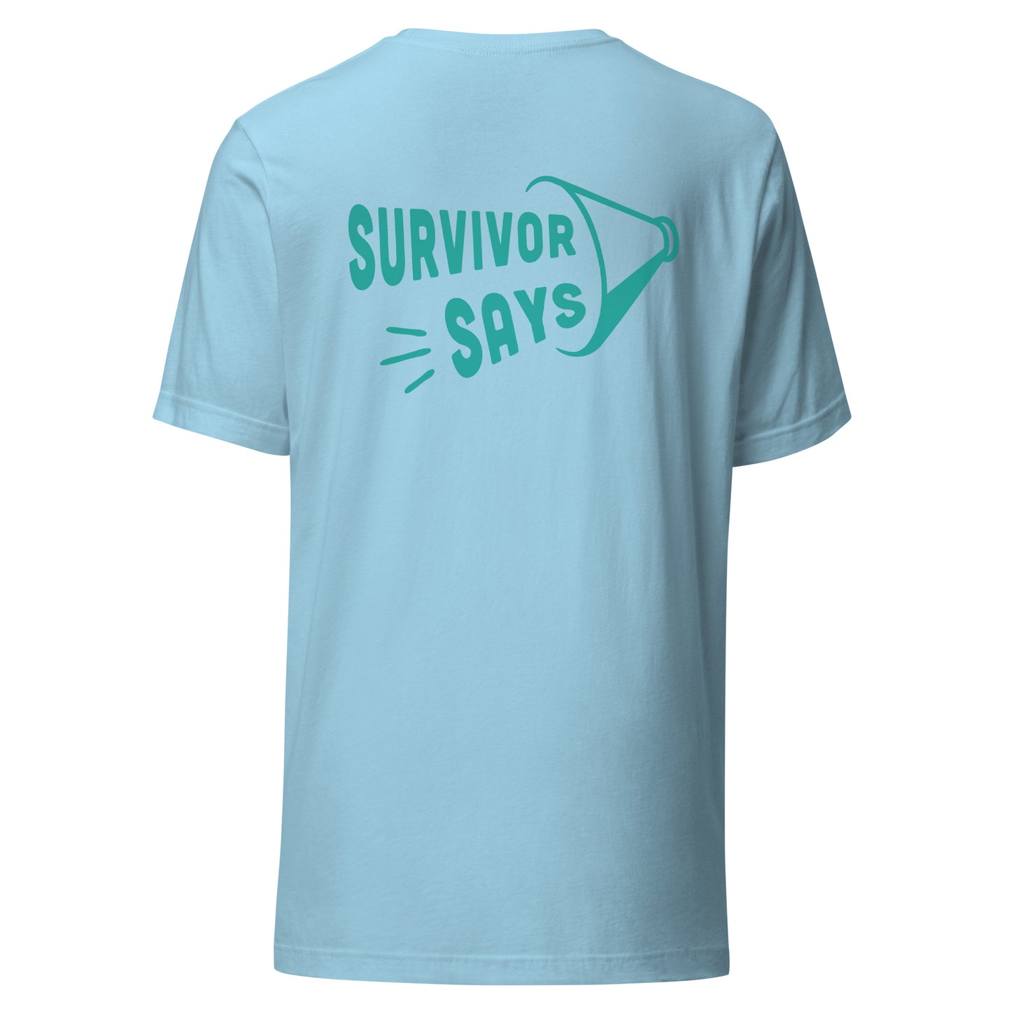 Teal and White Ribbon