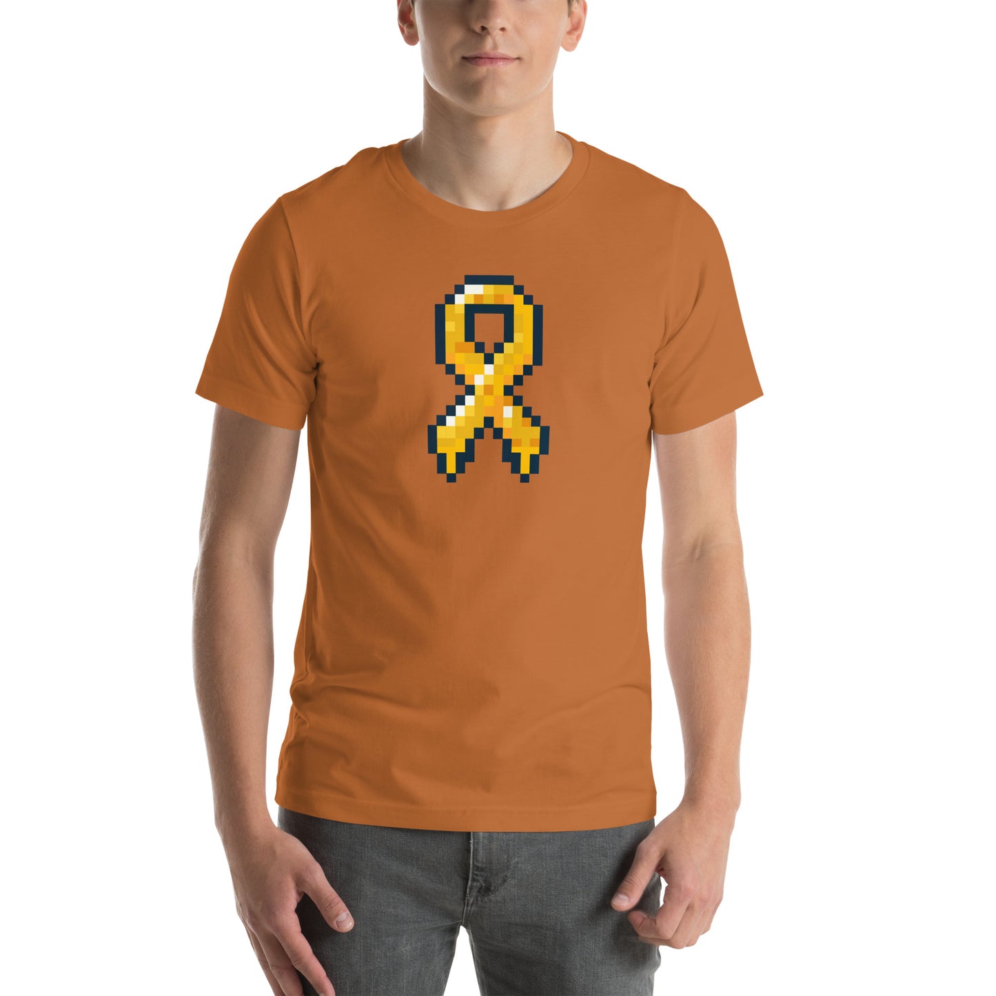 Amber Pixel Ribbon