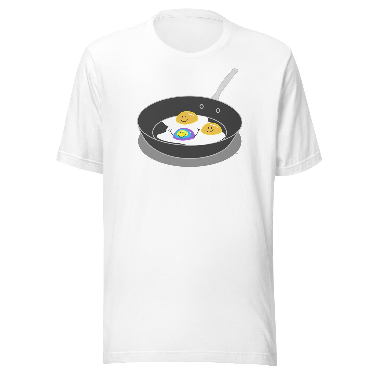 Blue Purple and Yellow Happy Egg