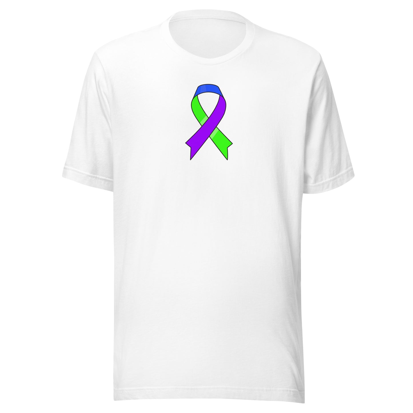 Blue Green and Purple Ribbon