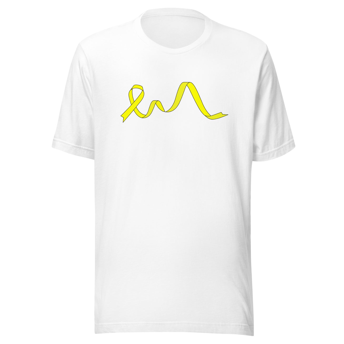 Yellow Flowing Ribbon