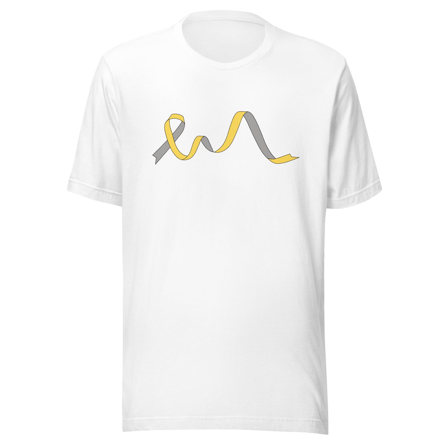 Gold and Silver Flowing Ribbon