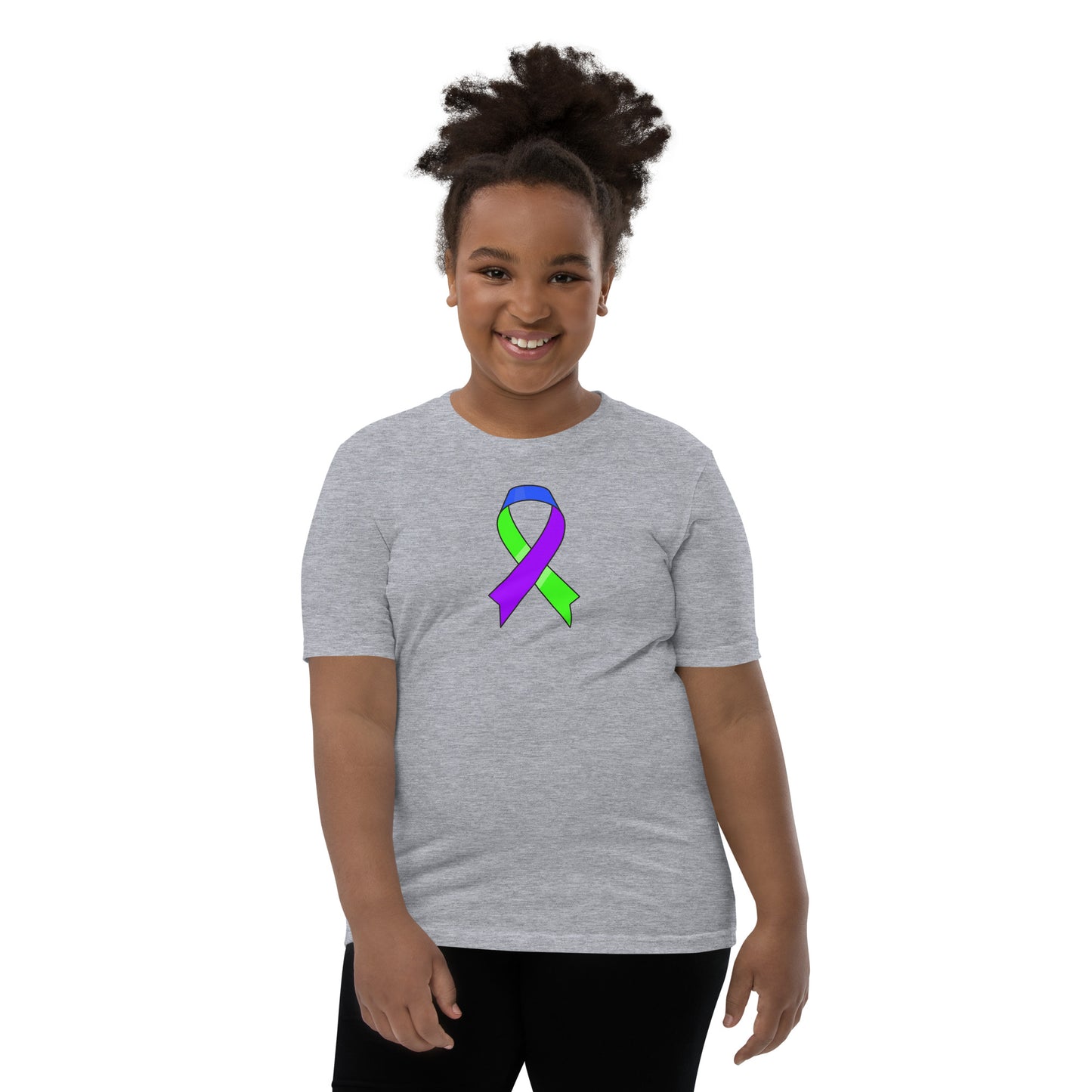 Blue Green and Purple Ribbon Youth