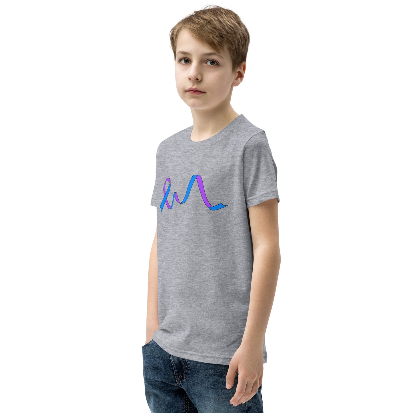 Blue and Purple Flowing Ribbon Youth