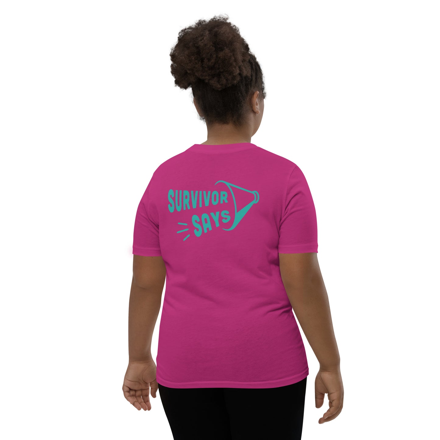 Teal Flowing Ribbon Youth