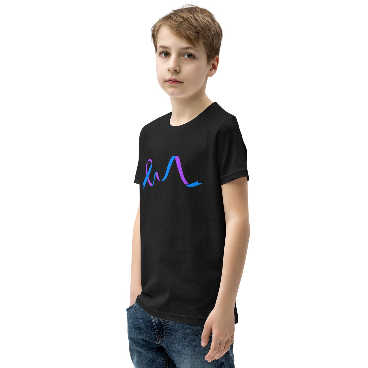 Blue and Purple Flowing Ribbon Youth