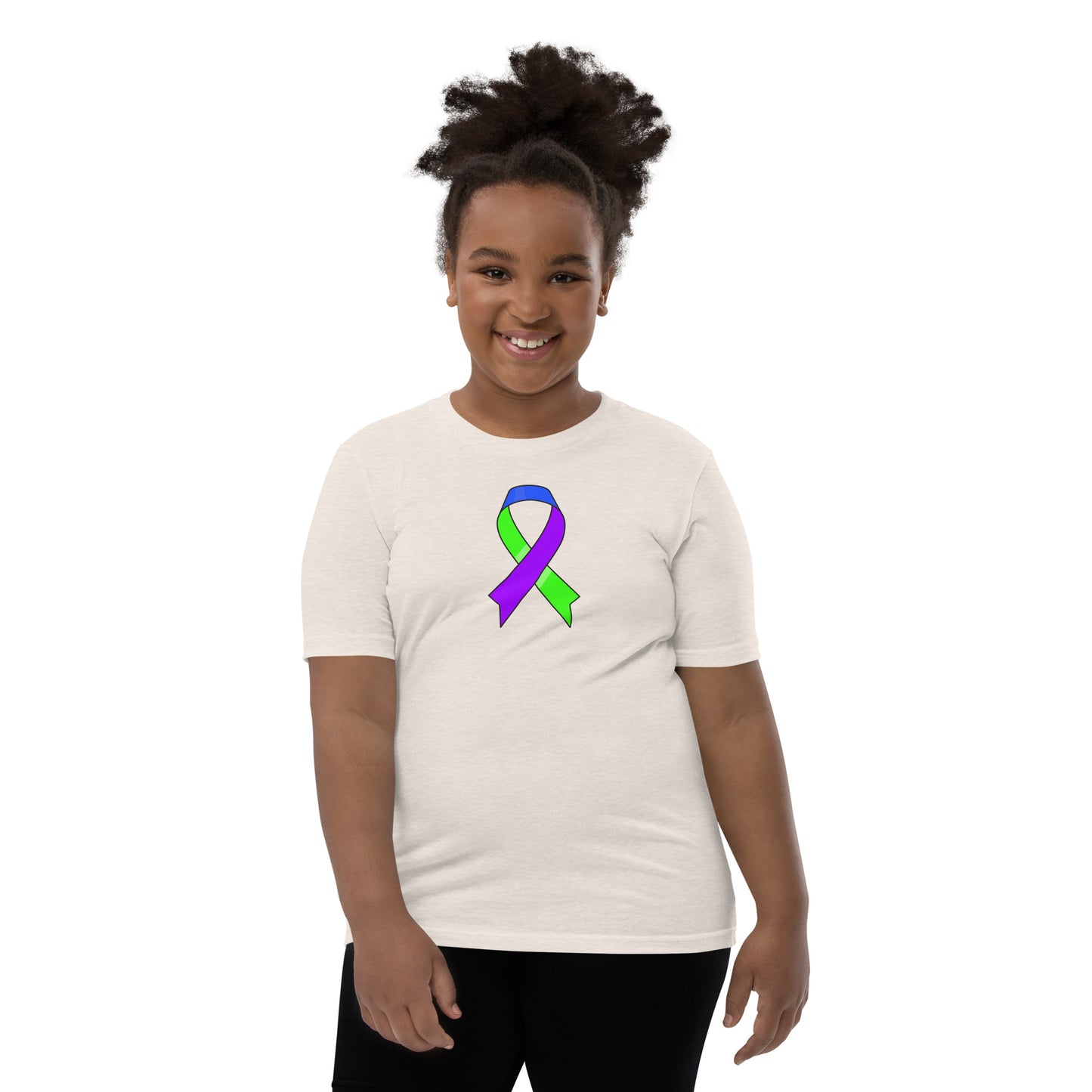 Blue Green and Purple Ribbon Youth