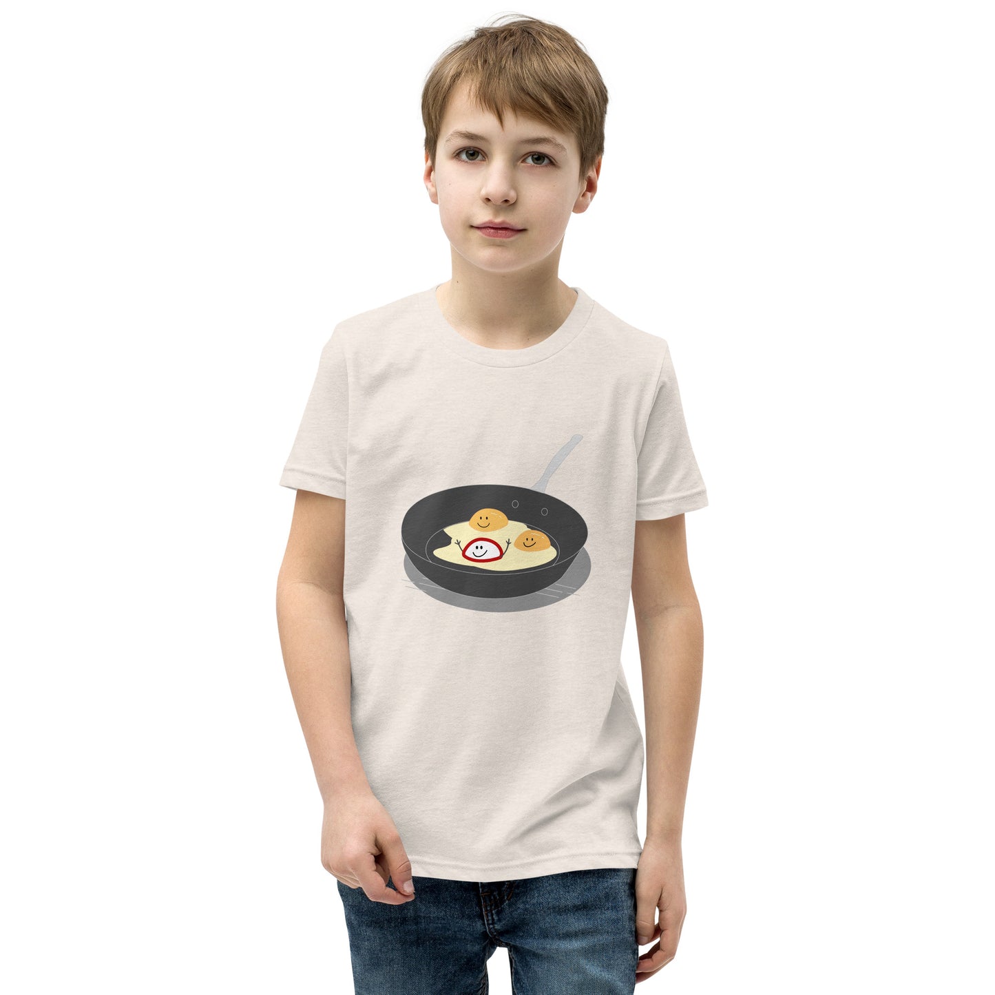 Burgundy and White Happy Egg Yolk Youth