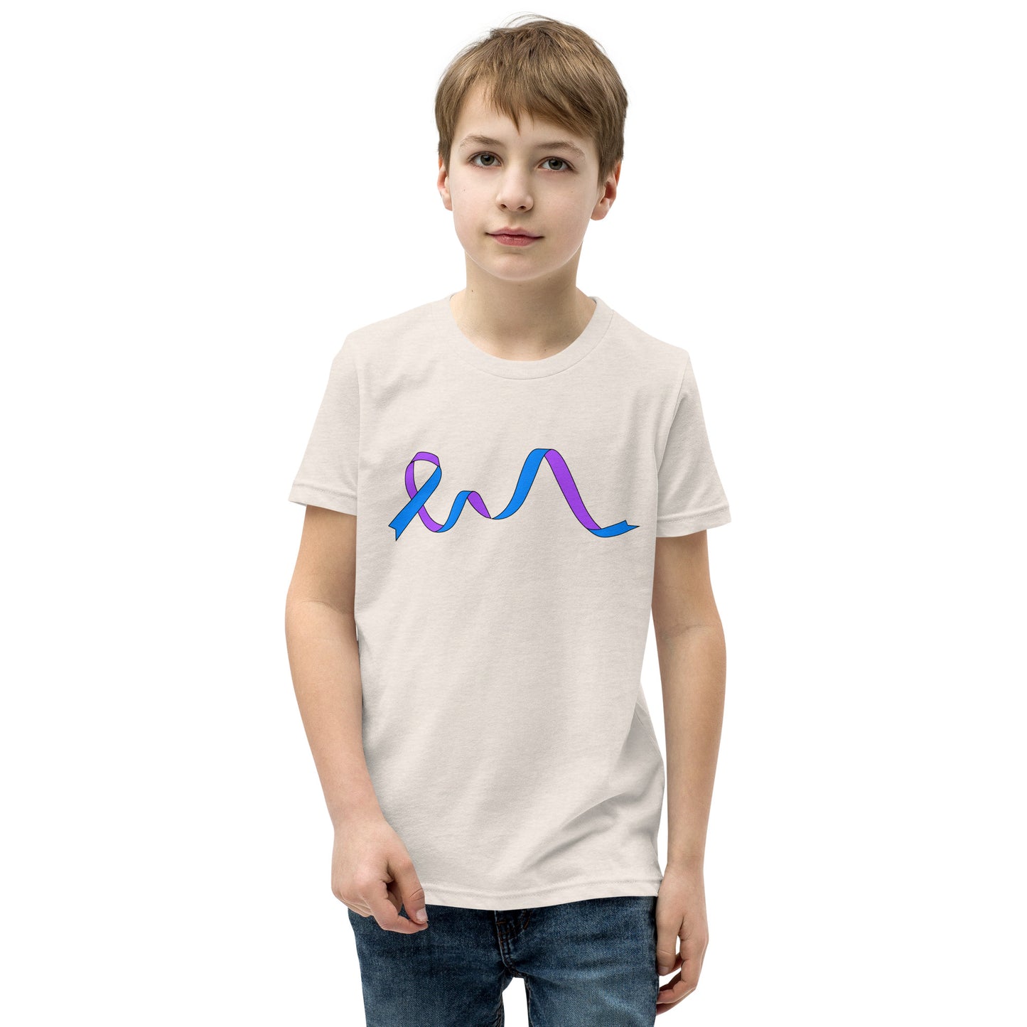 Blue and Purple Flowing Ribbon Youth
