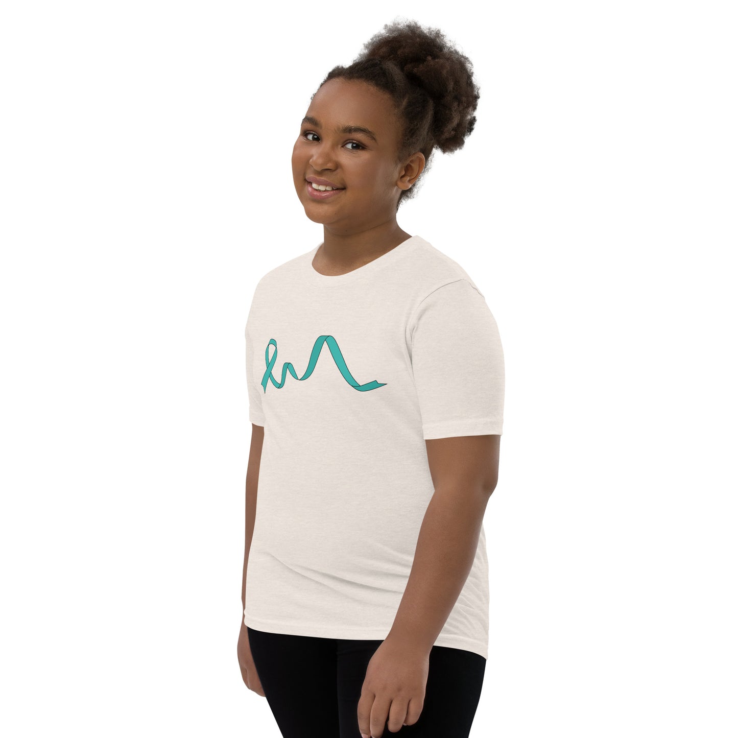 Teal Flowing Ribbon Youth
