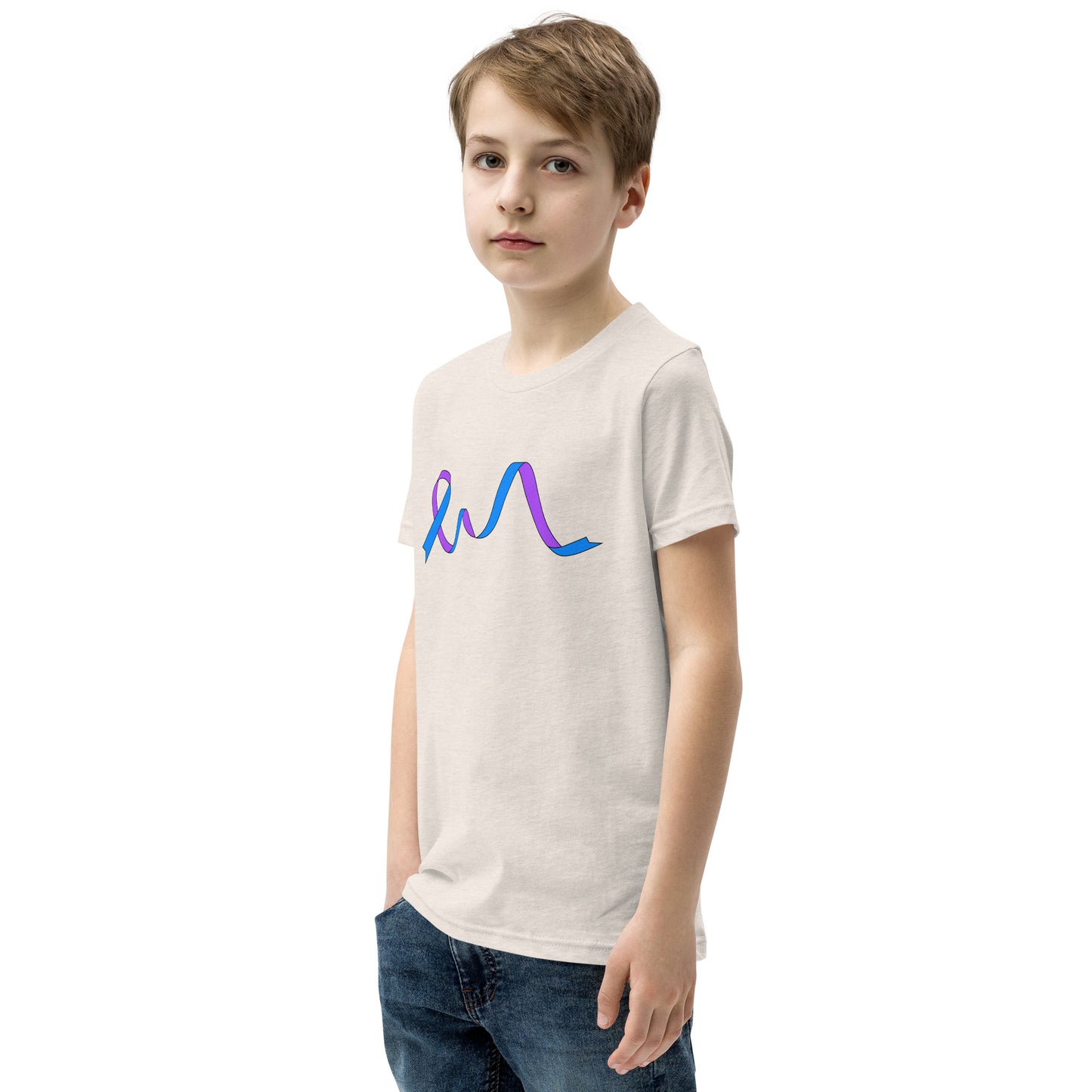 Blue and Purple Flowing Ribbon Youth