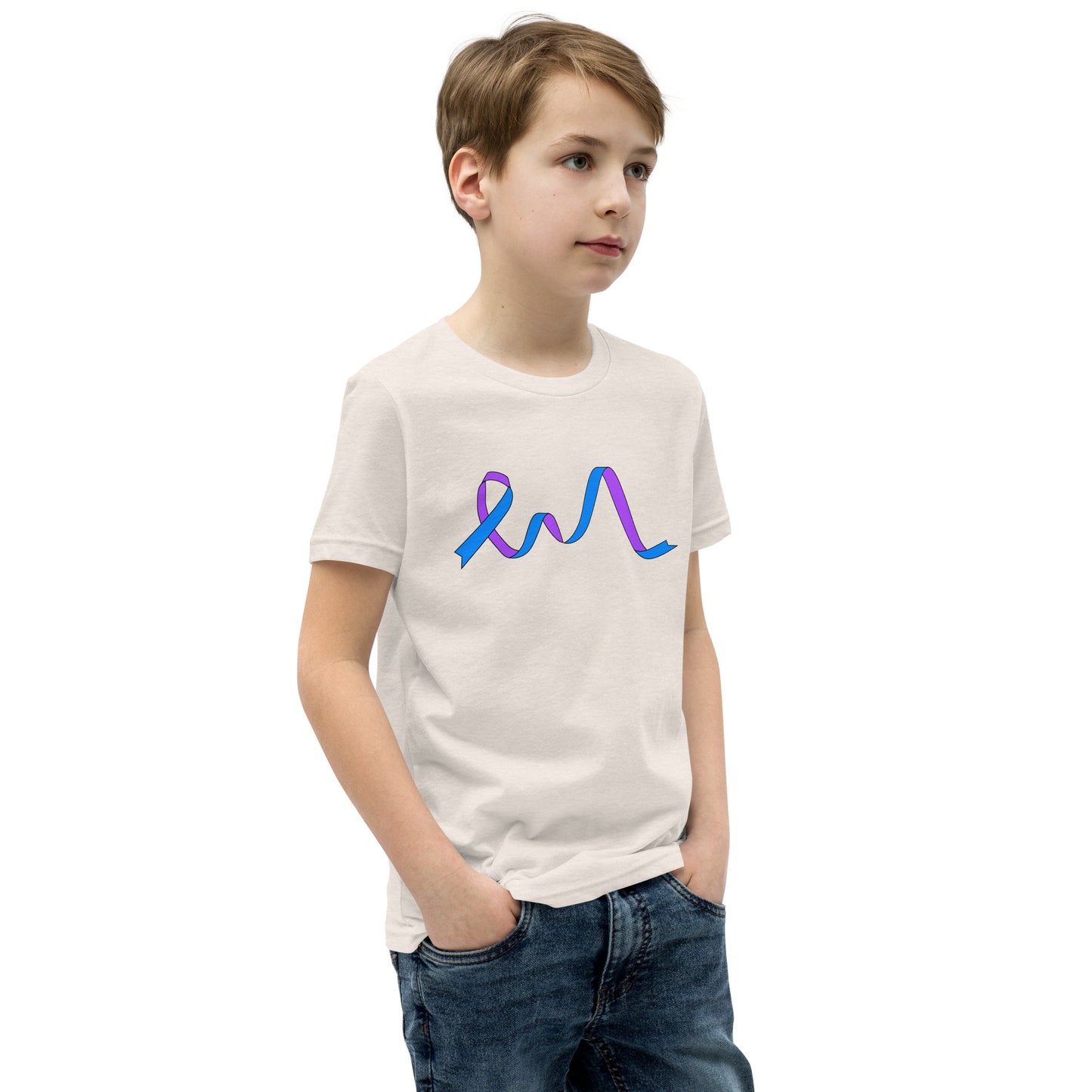 Blue and Purple Flowing Ribbon Youth