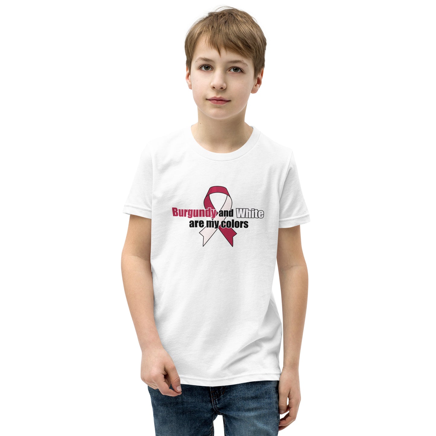 Burgundy and White are my colors Youth