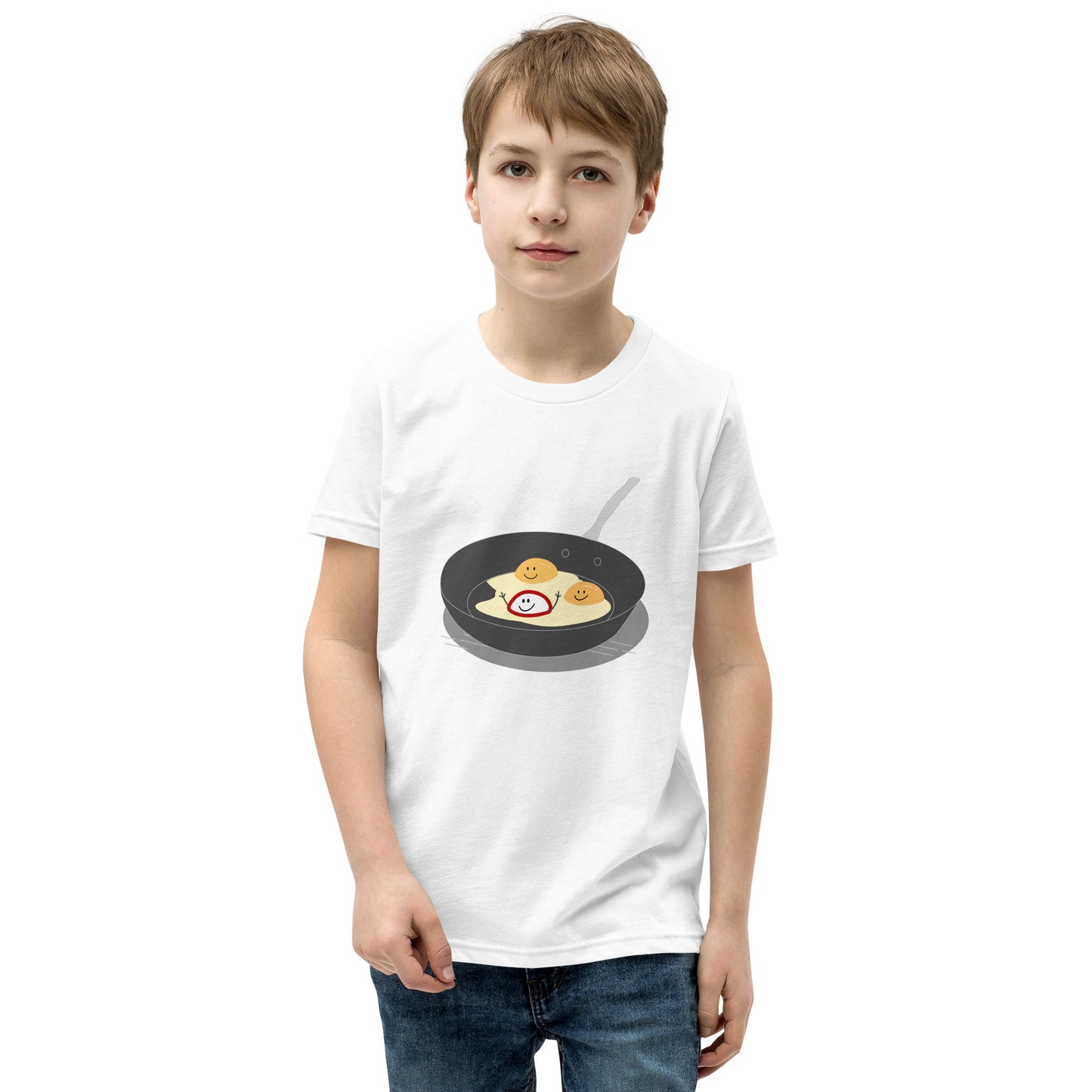 Burgundy and White Happy Egg Yolk Youth