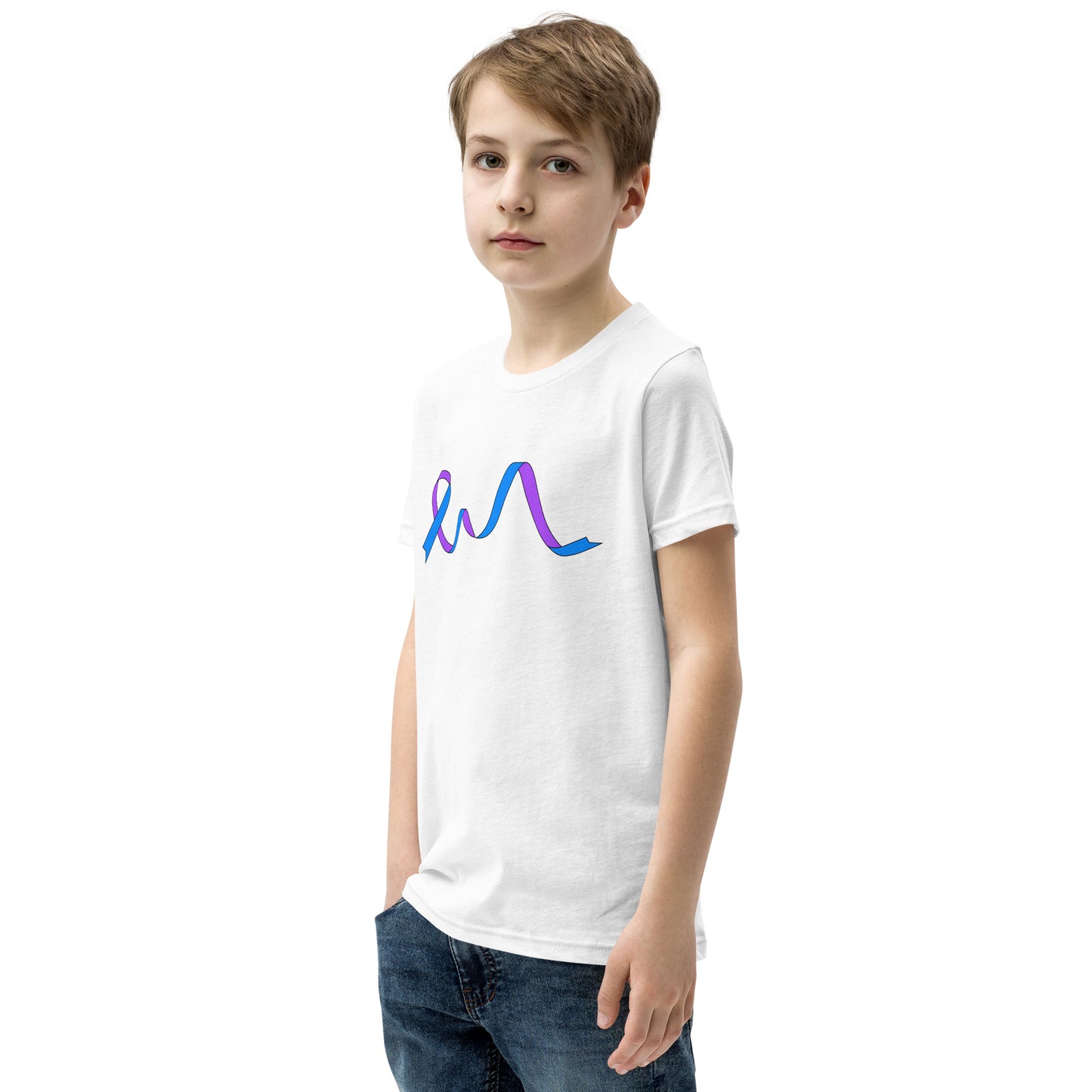 Blue and Purple Flowing Ribbon Youth