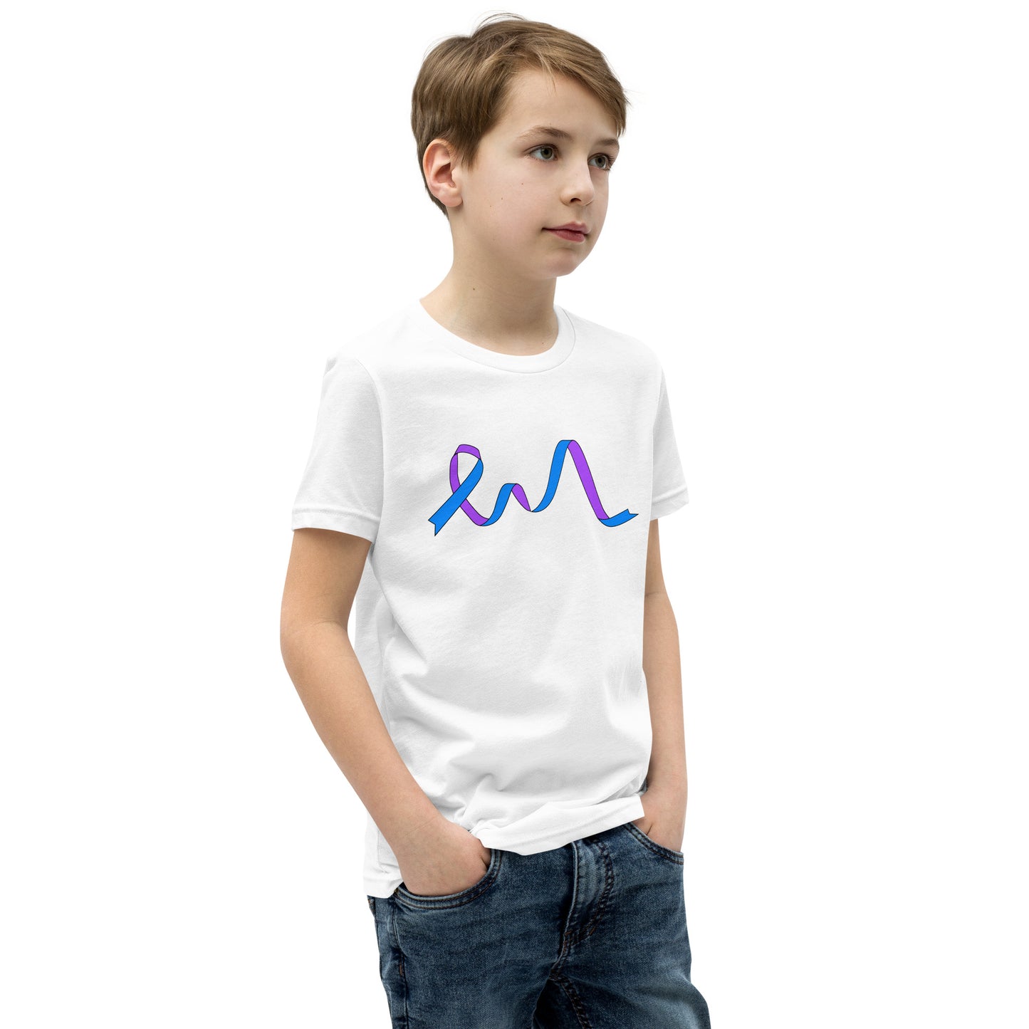 Blue and Purple Flowing Ribbon Youth