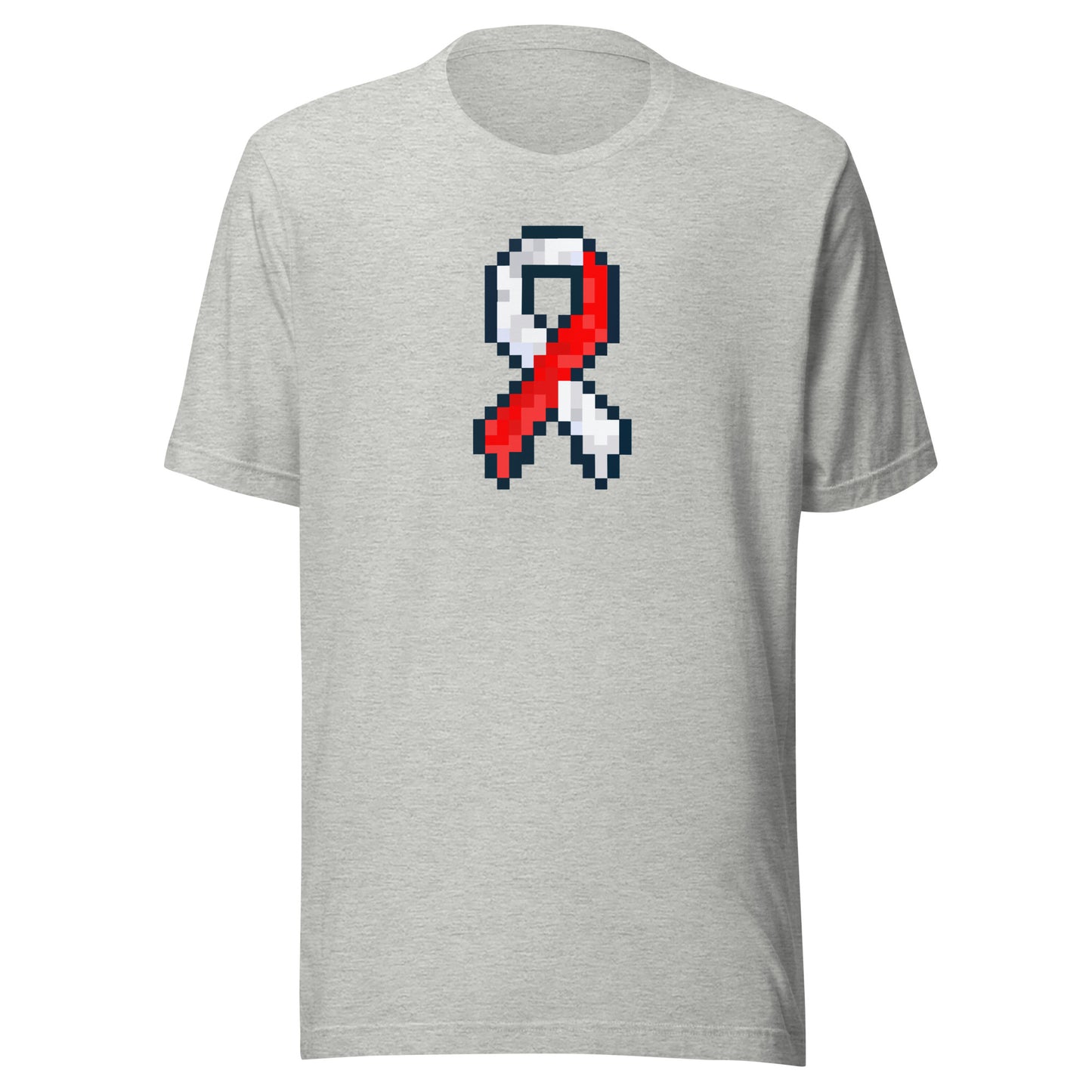 Red and White Pixel Ribbon