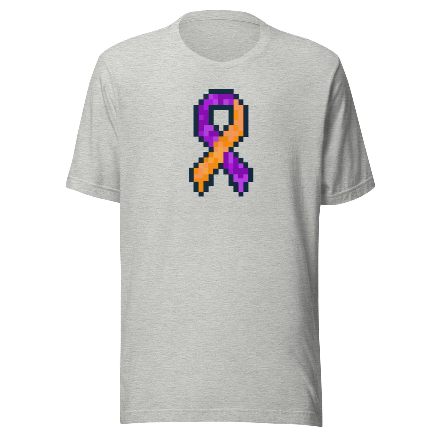 Purple and Orange Pixel Ribbon