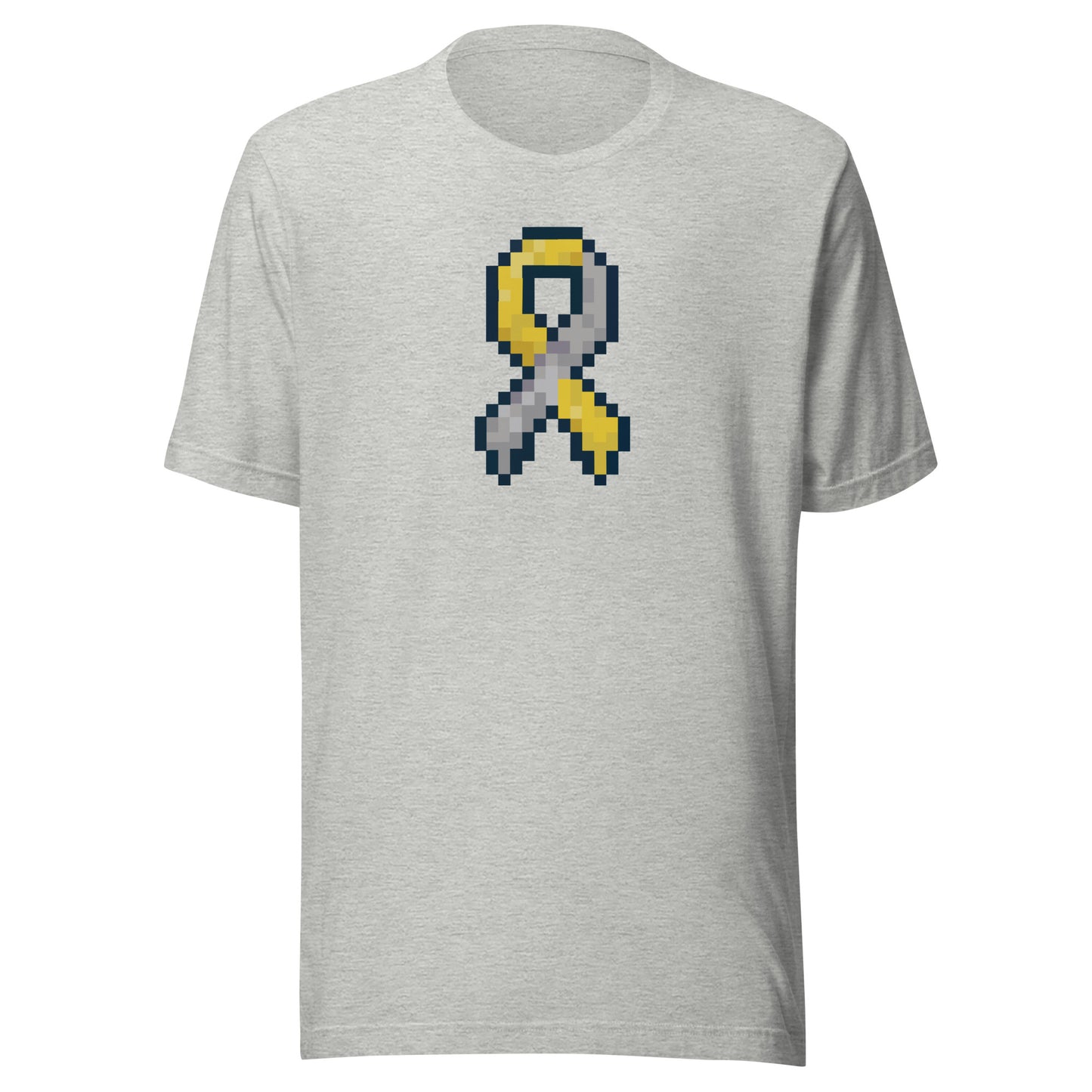 Gold and Silver Pixel Ribbon