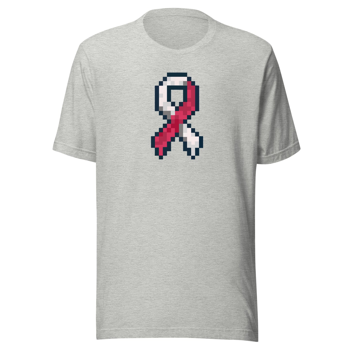 Burgundy and White Pixel Ribbon