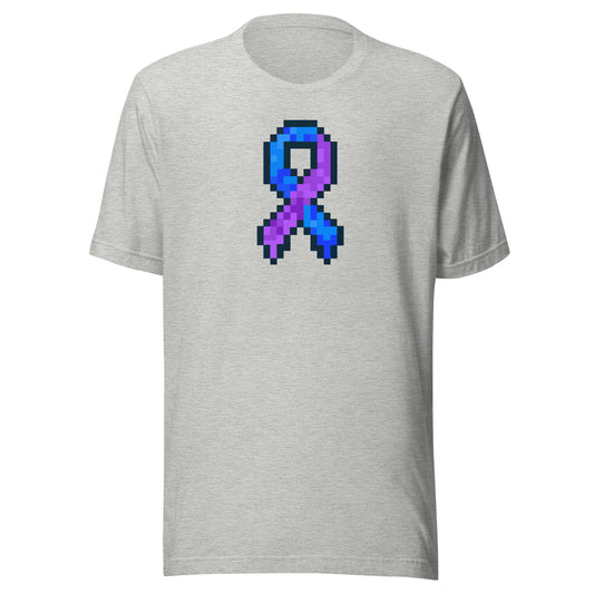 Blue and Purple Pixel Ribbon