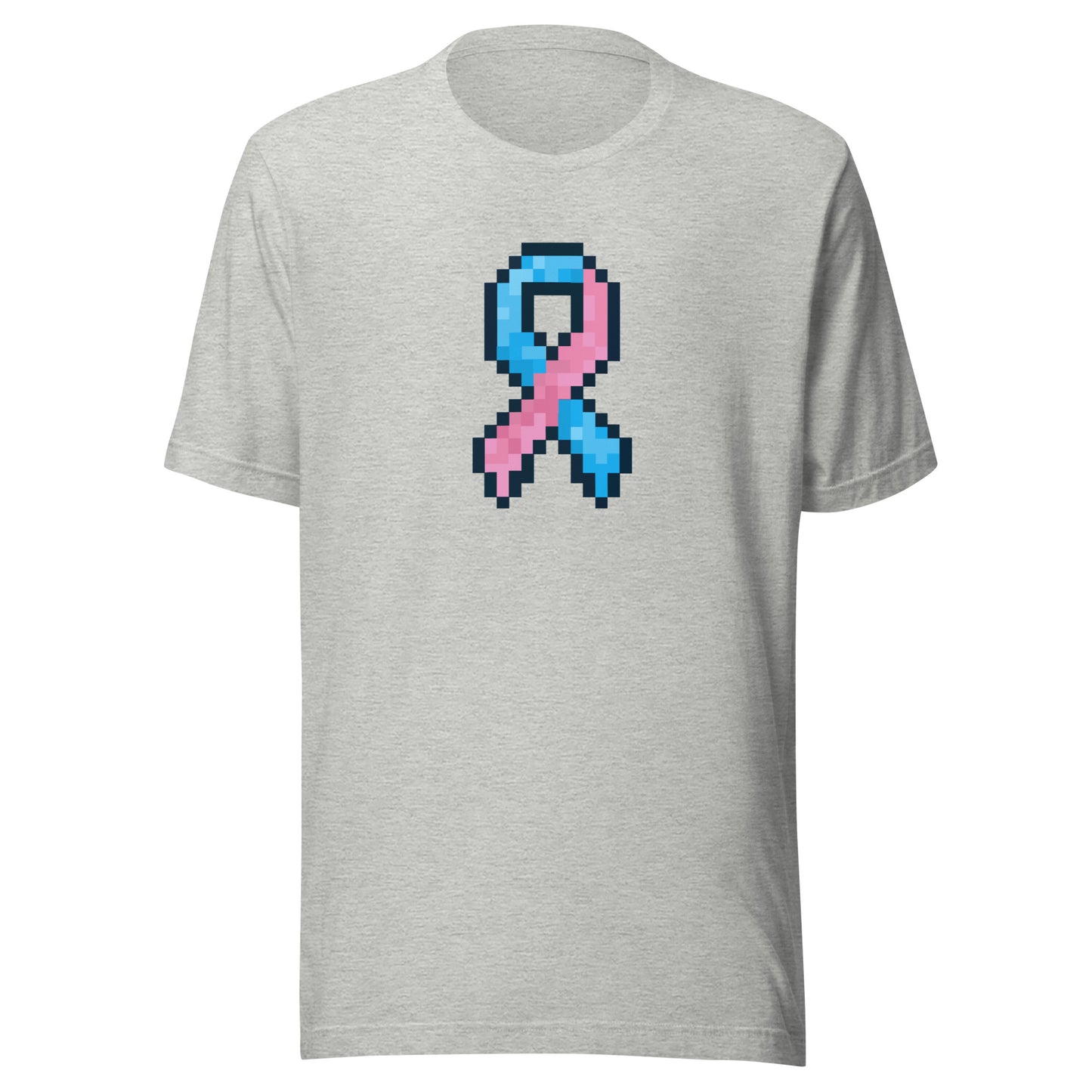 Blue and Pink Pixel Ribbon