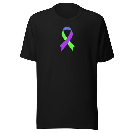 Blue Green and Purple Ribbon