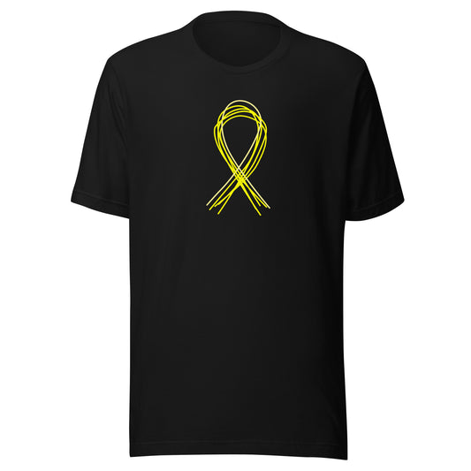 Yellow 5 Lines Ribbon