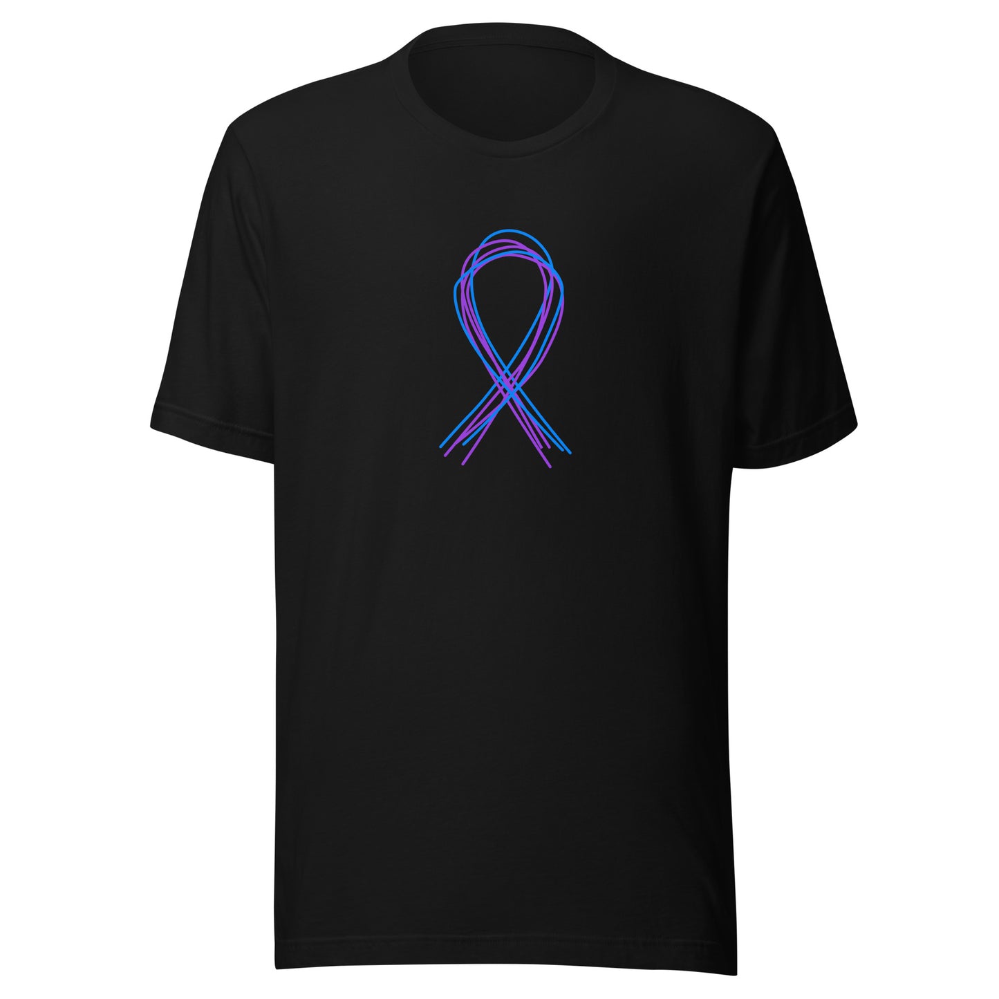 Blue and Purple 5 Lines Ribbon