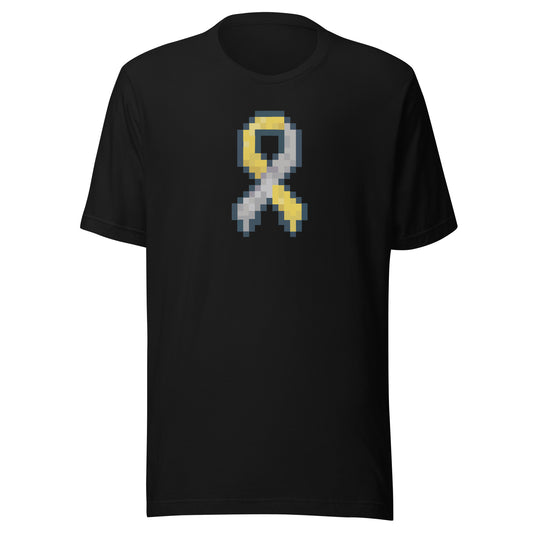 Gold and Silver Pixel Ribbon