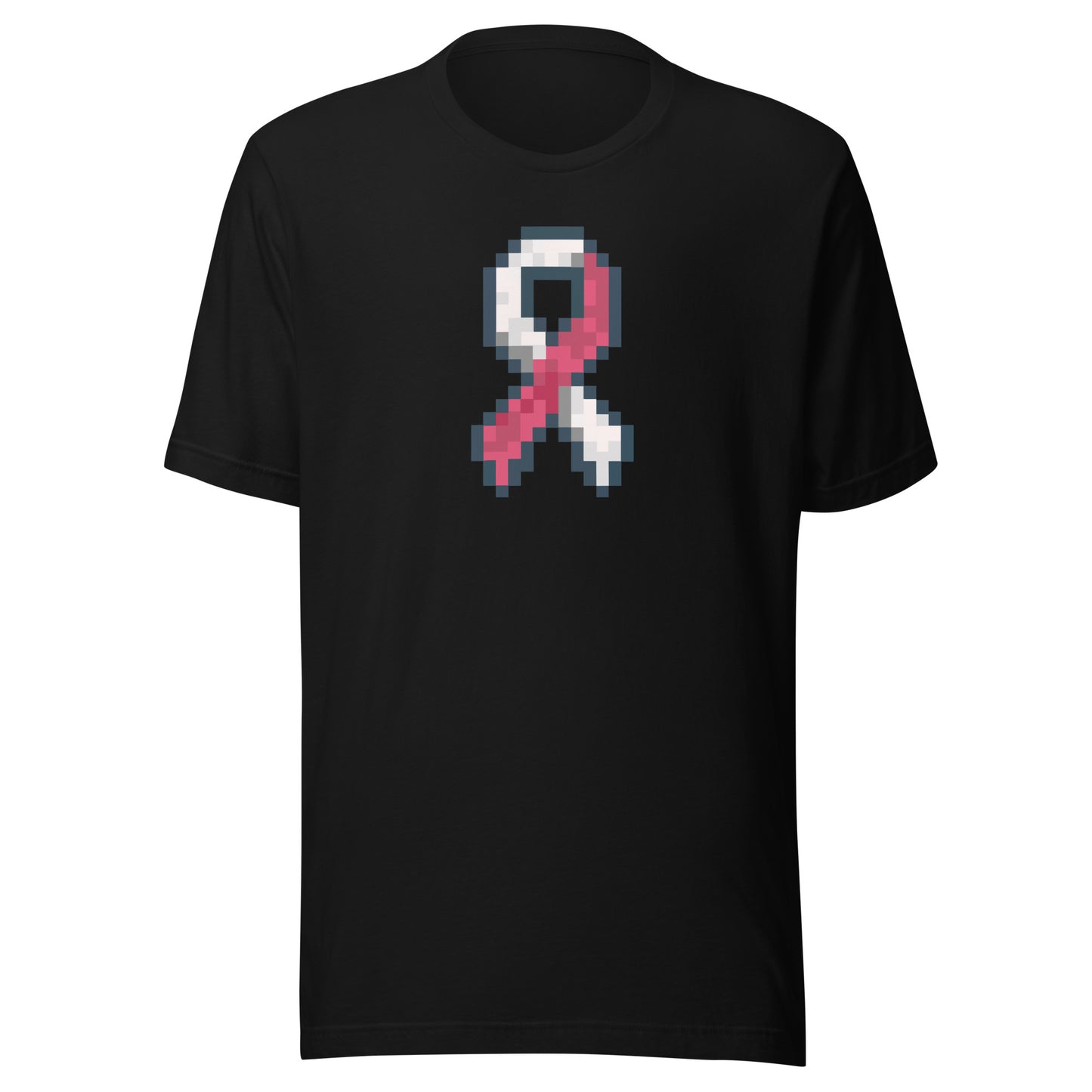 Burgundy and White Pixel Ribbon