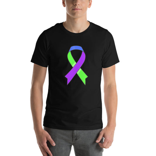 Big Blue Green and Purple Ribbon