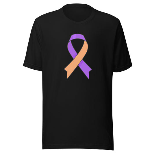 Big Purple and Orange Ribbon