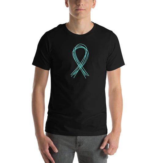 Teal 5 Lines Ribbon